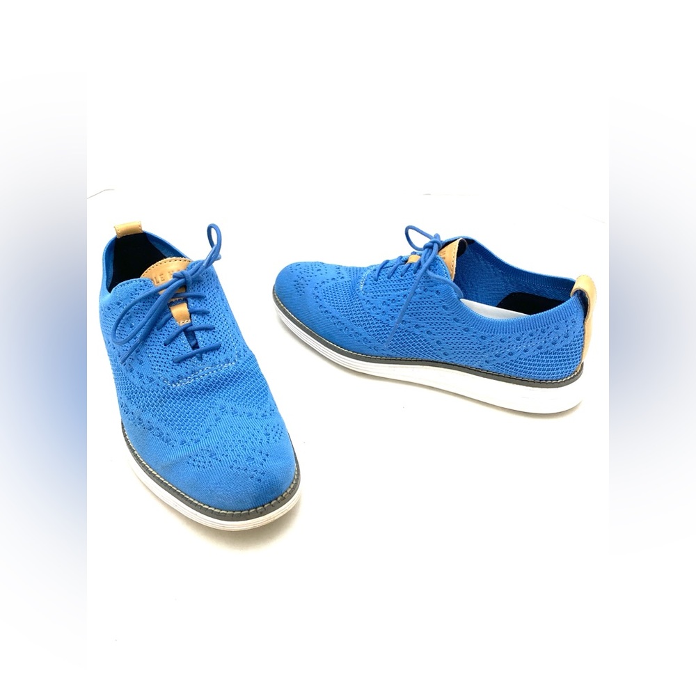 Cole Haan Men's Light Blue OriginalGrand Stitchlite Wingtip Oxford